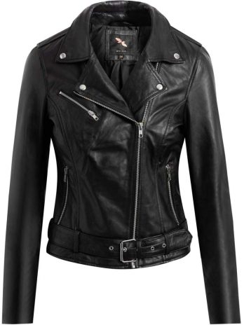 Skinnjacka biker svart